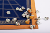 Goats and Tigers – handcrafted Silk Zari board game | Ramsons Handicrafts