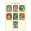 Saptamatruka – Mysore painting folio print set | Ramsons Handicrafts
