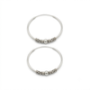 Silver Bali Hoop Earrings